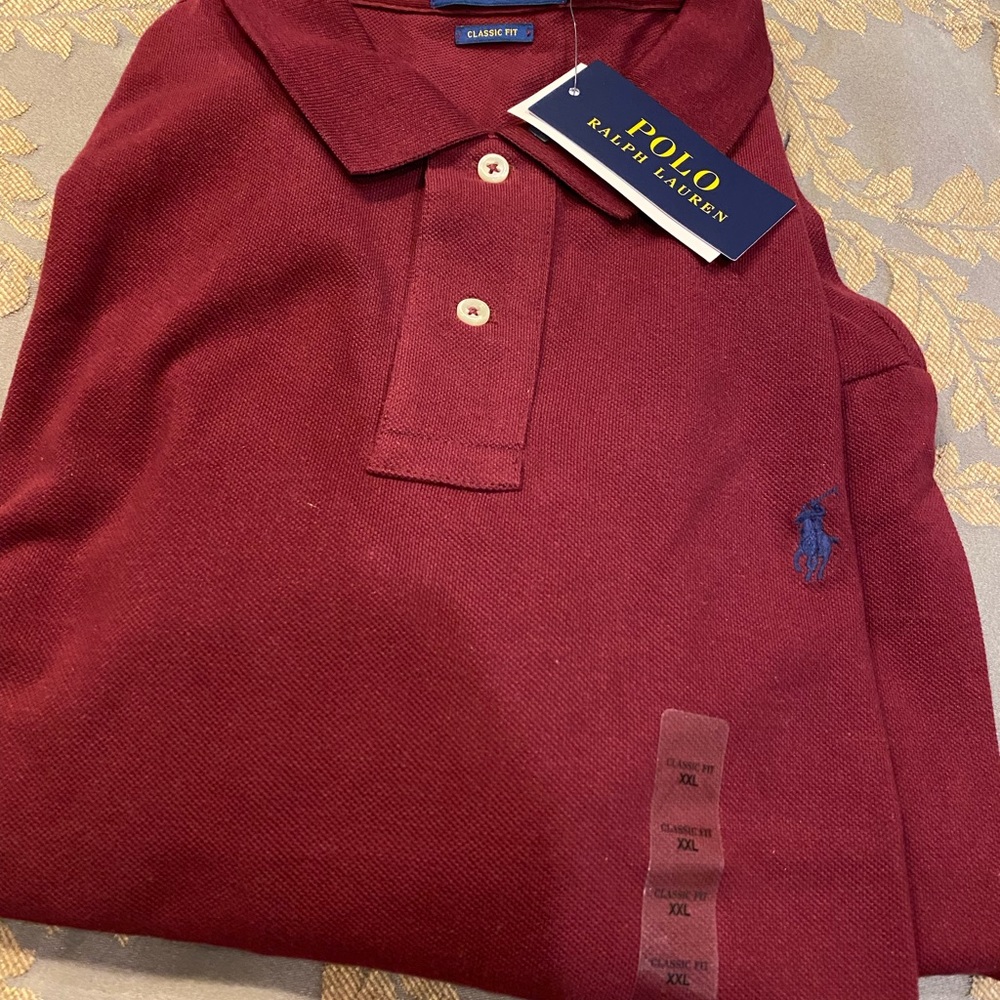 Mens 2 button Ralph lauren Polo shirt long sleeve new with tags